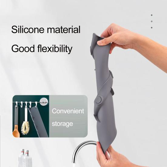 Брызговик для раковины, адсорбция под давлением, наклонная конструкция, мягкая присоска, брызговик для резервуара для воды