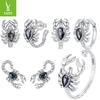 Retro Dark Scorpion Set S925 Sterling Silver Cross-Border Foreign Trade Explosion Men'S And Women'S Personalized Jewelry