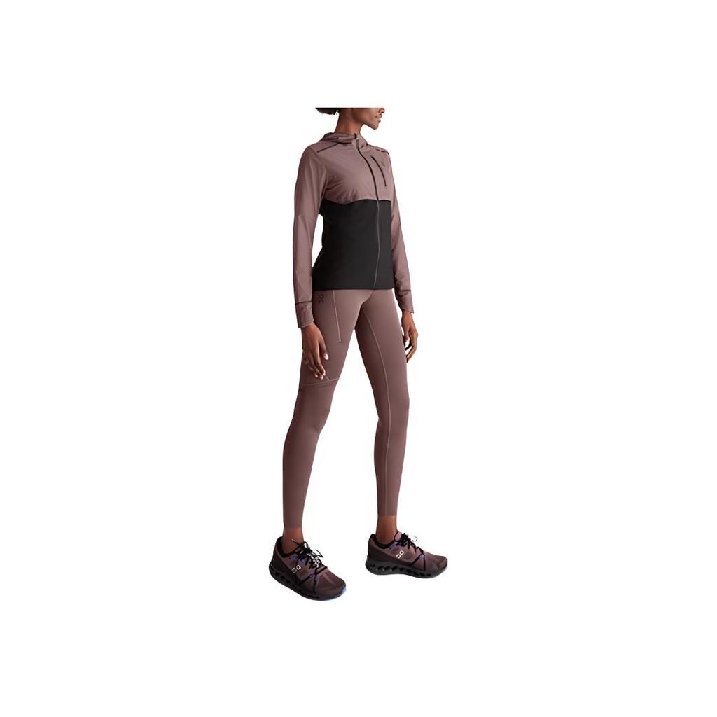 Женская ветровка Color Block, легкая, ветрозащитная, с капюшоном, для бега, куртки, светло-фиолетовая 204.01322