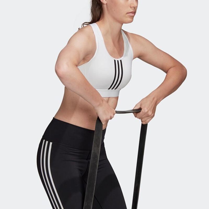 Adidas Medium Support Training Sports Bra Women Underwear White FR8601
