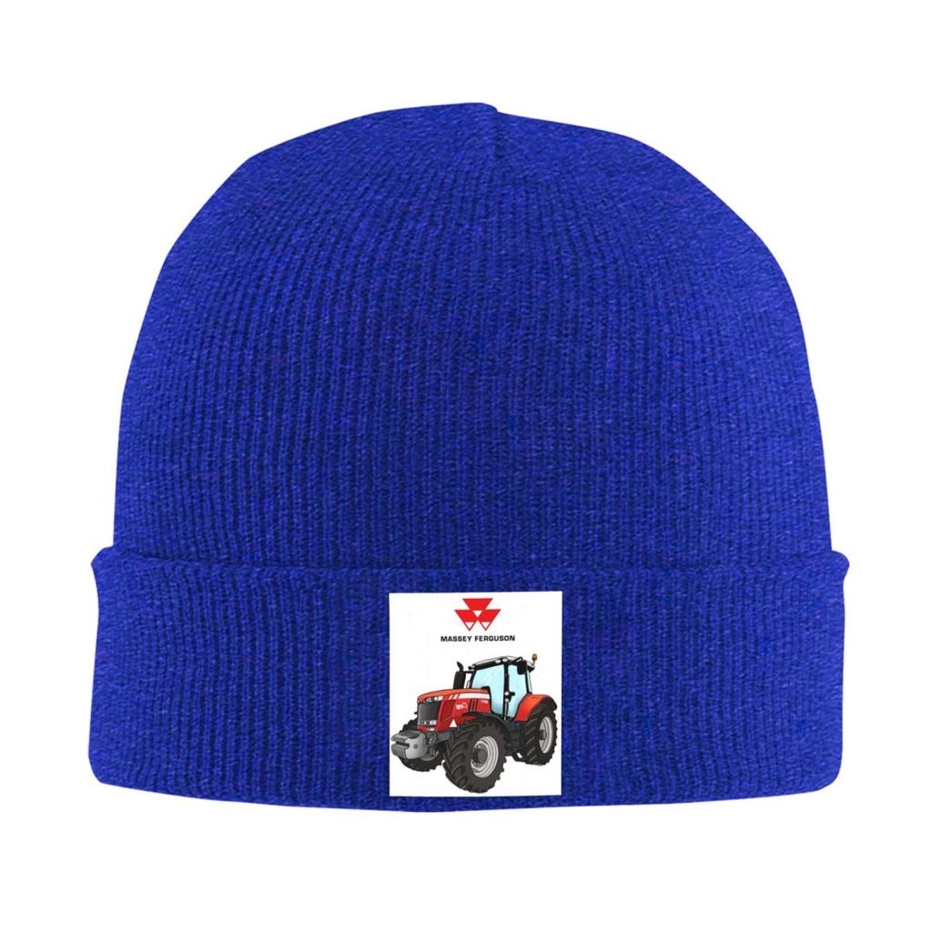 Massey Ferguson Tractor Red Tractor Warm Knitted Cap Winter Knit Bonnet Hat Skullies Beanies Hip Hop Caps for Unisex