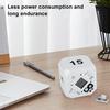 Rotating Cube Timer 5-15-25-45 Mins LED Display Slide Switch Pomodoro Productivity Timer Cube Portable Vibration Mute Alarm for Work Study Kitchen