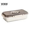 Прочный металлический хлебный ящик, герметичный контейнер из нержавеющей стали, прозрачная крышка и запись даты, кухонный органайзер, ручка, контейнер для хранения продуктов, большой