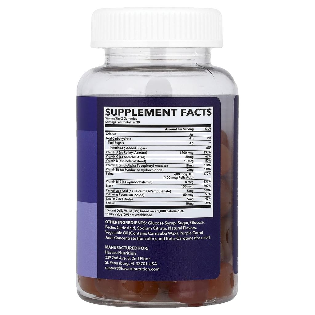 Multivitamin Gummies, Orange, Strawberry & Cherry, 60 Gummies