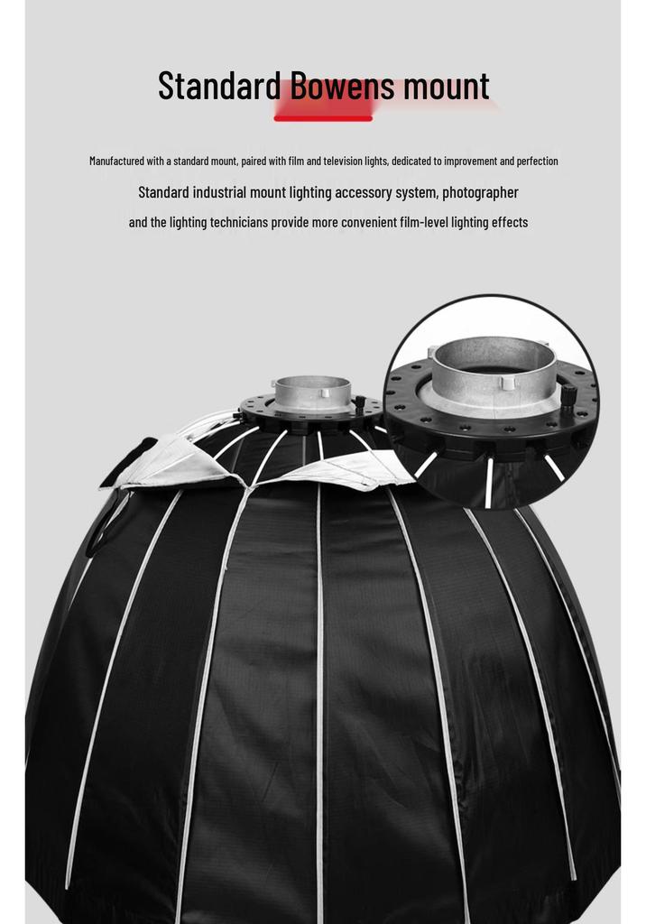 90-см софтбокс с креплением Bowens и сотами для фотосъемки и прямых трансляций