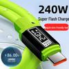 Кабель Type-C 240 Вт 6 А Super Flash Charge для устройств Apple, Huawei, Vivo и Oppo