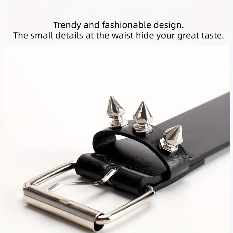 1 шт. Ремень с шипами Металлический панк-рок ремень с заклепками для женщин/мужчин Панк-ремень Готический ремень Аксессуары для джинсов брюк