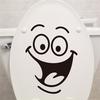 Smile Face Toilet Stickers Diy Personalized Furniture Decoration Wall Decals