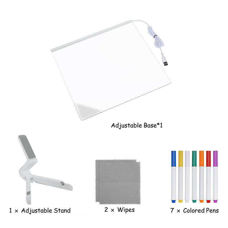 Креативная светодиодная лампа, доска для заметок, стираемая USB-доска для рисования, ночник для спальни, подарок на день рождения для детей, ночник