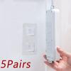Самоклеящийся двухсторонний крючок с кнопкой-защелкой, многоцелевые крючки, прочная прозрачная присоска, настенный держатель, настенные крючки, вешалка