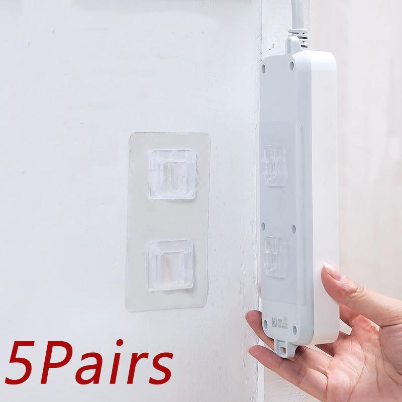 Самоклеящийся двухсторонний крючок с кнопкой-защелкой, многоцелевые крючки, прочная прозрачная присоска, настенный держатель, настенные крючки, вешалка