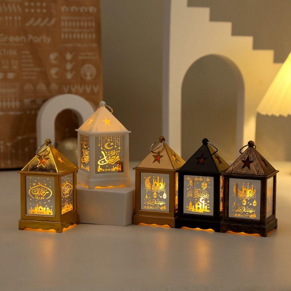 Creative Night Light Ramadan Lantern Light Festival Lantern Muslim Party Supplies  Ramadan Kareem