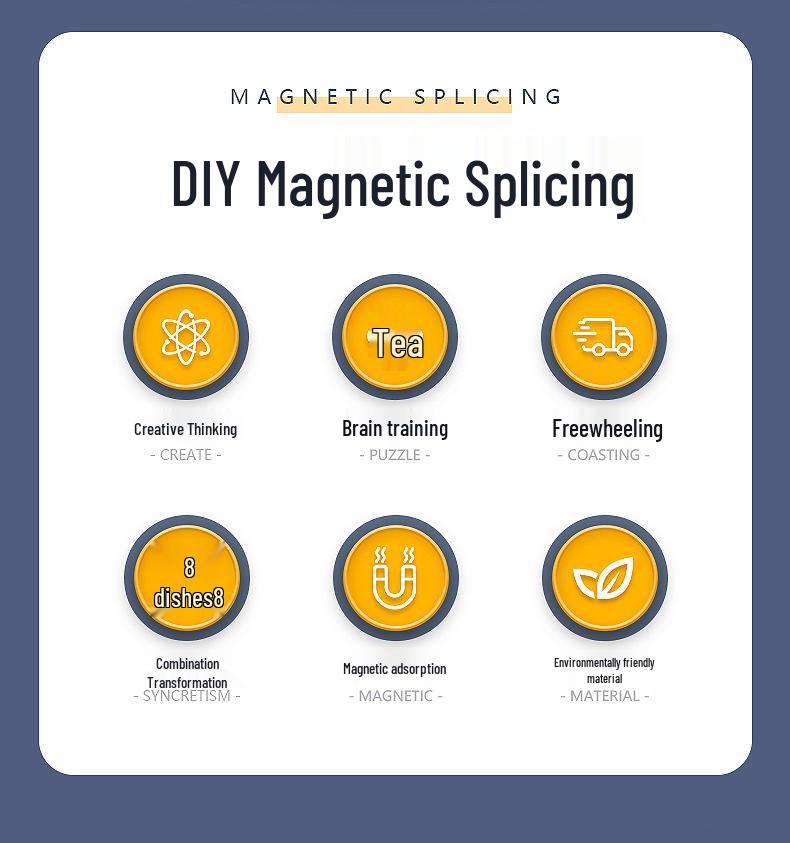 Kids' Magnetic Engineering Vehicle & Robot Transformation Toy Set