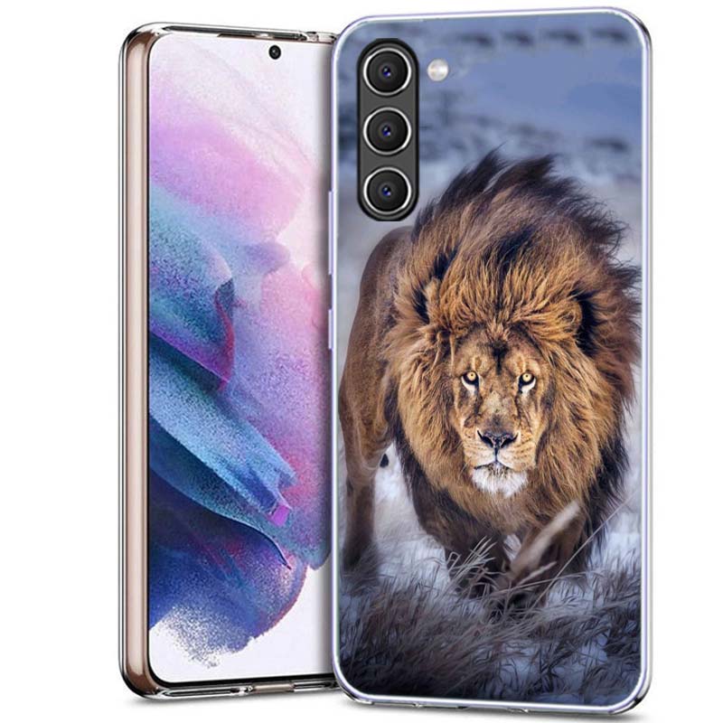 Чехол для телефона 'Лев Альфа-самец Львенок' для Samsung A16 A17 A26 A36 A37 A56 A57 A12 A22 A32 A52S A07 A06 A02S A72 Galaxy A70 A50S A71 A51