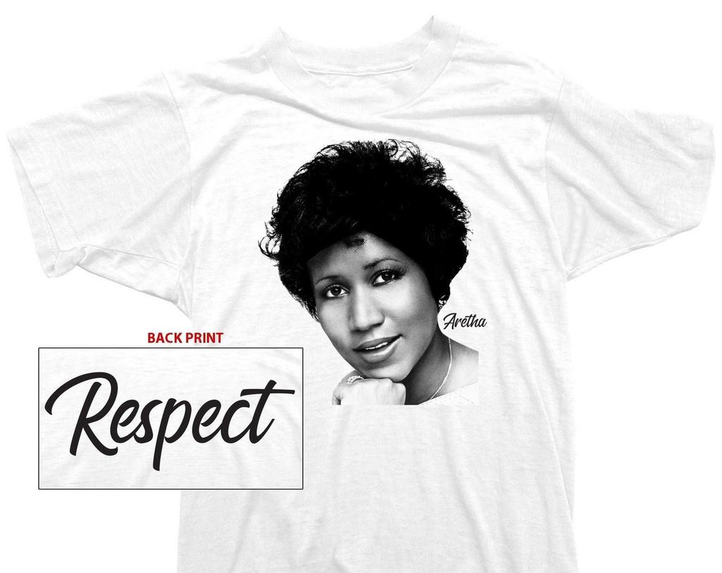 Aretha Franklin T-Shirt - Respect Back Print Tee - Officially Licensed