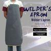 Сварочный фартук из коровьей кожи - Теплоизоляционный, Защищающий от ожогов, Жаростойкий Защитная рабочая одежда.