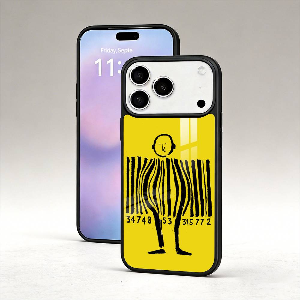 Чехол-бампер J-Jean J-Jullien Минималистичное искусство Магнитный Для iPhone17 16 15 14 13 12 Pro Max Для Magsafe Беспроводная зарядка Обложка