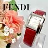Б/У 349 FENDI 7000L Часы Кварцевые Квадратный Корпус Циферблат Серебристый Сменная Ремешок Женские Эксплуатация