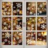 1 Sheet Snowflake Static Cling Glass Stickers Merry Christmas Decoration Home Decor Snowflake Window Stickers New Year Wallpape