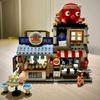 LOZ 1218 Architecture City Street Octopus Food Shop Restaurant Cat Animal 3D Mini Blocks Bricks Building Toy No Box