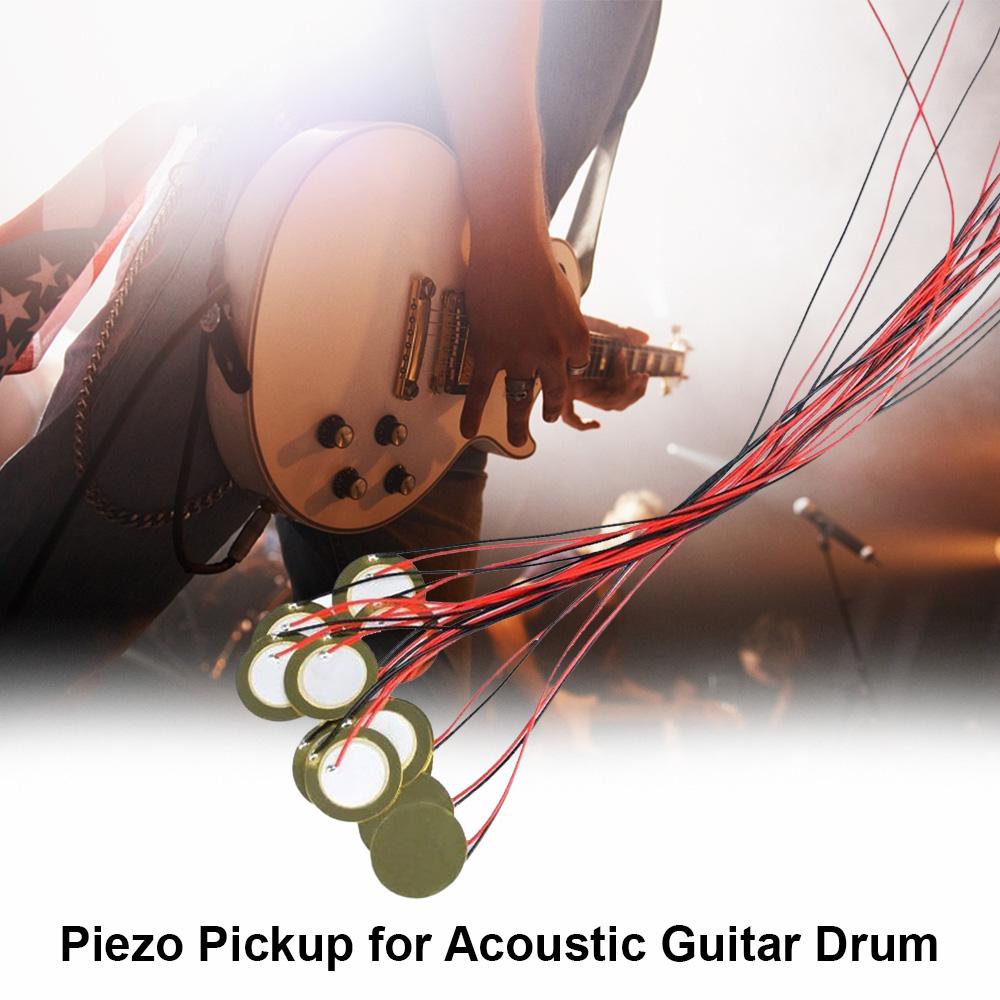 15 шт. Пьезодатчик 35 мм Пьезоусилители Диски Пьезодисковый Преобразователь Контактный Микрофон Триггер Звуковой Датчик с 10