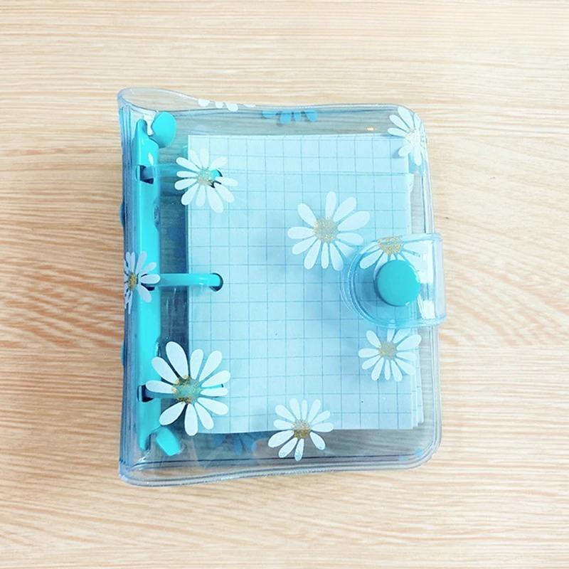 Мини-органайзер с 3 отверстиями в виде ромашки, органайзер для заметок, тетрадь, журнал, дневник, папка-переплет Kawaii, школьные принадлежности