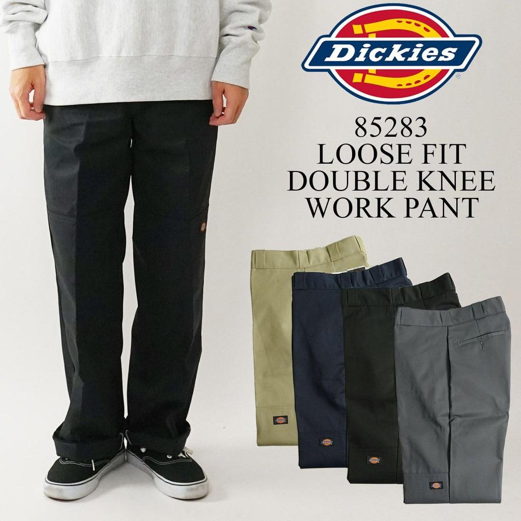 Dickies 85283 Брюки свободного кроя с двойными коленями, рабочие, размер W32L30, черные, [Б/У]