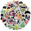 52 New Anime 100% Graffiti Stickers Computer Water Cup Suitcase Guitar Notebook DIY Stickers