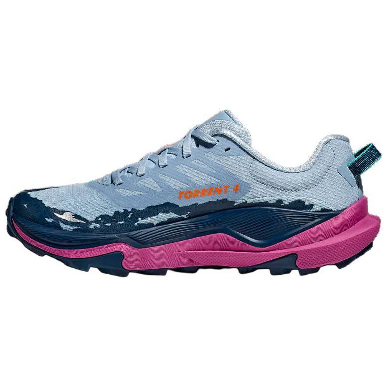 HOKA One One Torrent 4 Удобные Универсальные Прочные Кроссовки с Низким Верхом Женские Кроссовки Синие 1155074-DFC