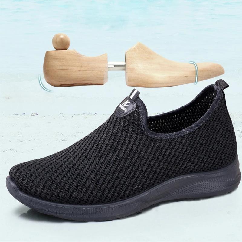 Fashion Summer Mesh Men Shoes Lightweight Sneakers Men Fashion Casual Walking Shoes 2024 Breathable Mens Loafers Zapatillas Hombre