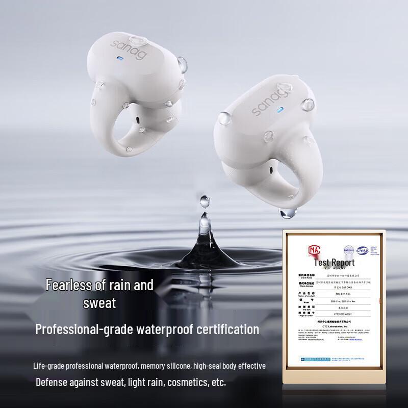 Sanag Z50Spro Open-Ear Clip-On Bluetooth Sports Earbuds