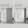 Punch-Free Waterproof Shower Curtain Set with Rod - Mildew-Resistant Bathroom Partition