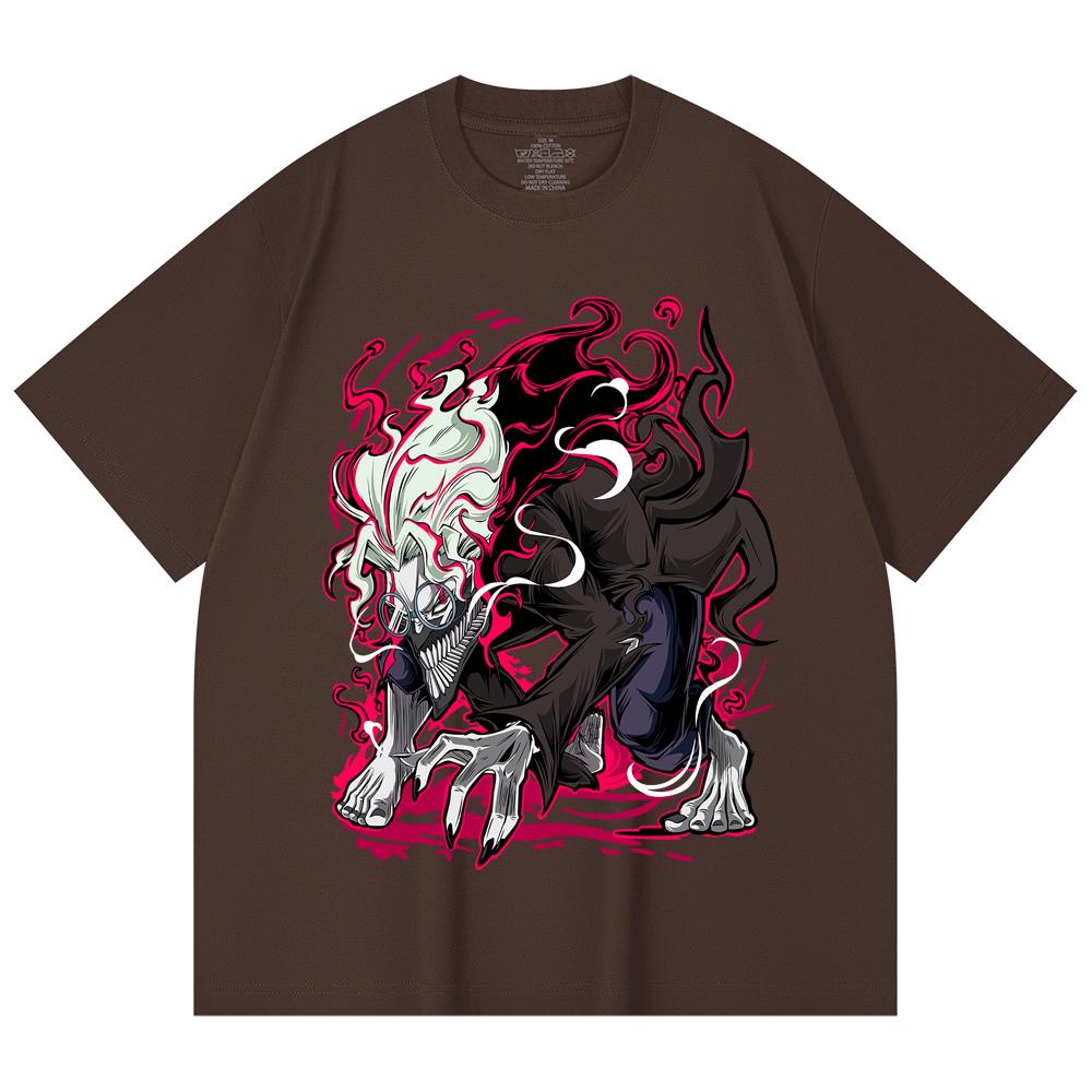 230 Gsm 100% Cotton Dandadan V39 Okarun Print Unisex Heavy Cotton T Shirt