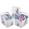 1Pc Small Vintage Storage Tin With Lids, Metal Gift Boxes for Wedding, Birthday Party, Decorative Candy Cookie Box