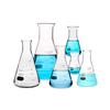 High Temperature Resistant Multiple Flared Open Lab Conical Flask with Scale