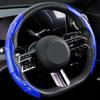 Car Steering Wheel Cover Carbon Fiber Sports Ultra-thin Non-slip Card Cover For Ford Mustang Zapatillas Miniatura Gt Shelby 2005 2015 Mujer 2012 Kuga