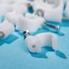 500pcs/bag Wall Mounted Round Cable Fasteners Steel Nail Portable Wall Mount Cord Clamp  Office Use