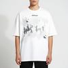 Streetwear Танцующие Тени Графическая Футболка Хлопковая Футболка Унисекс Топы Футболки Летняя Футболка с Коротким Рукавом
