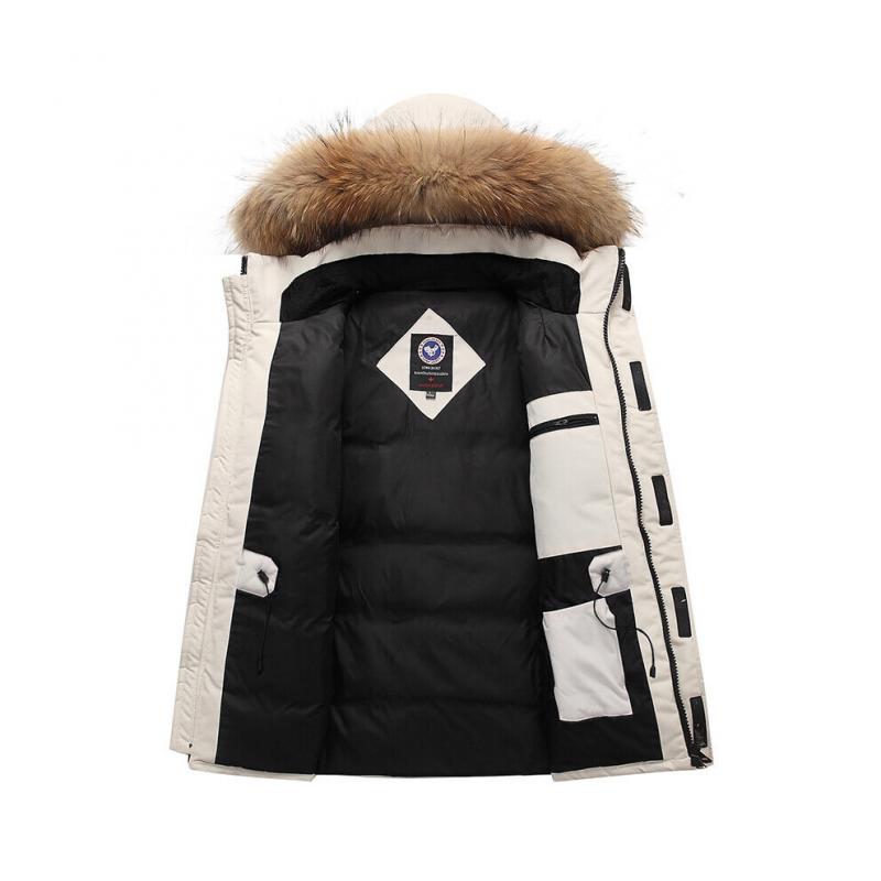 Winter New Men's Large Fur Collar Down Jacket Short Section Workwear Outdoor Padded Thickened Jacket