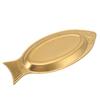 Stainless Steel Fish Shaped Plate Decorative Appetizer Tray Fish Serving Platter  Home Restaurant