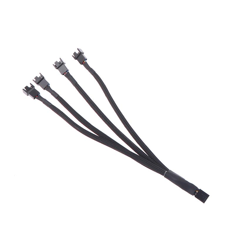 Pwm Fan Splitter 4Pin Adapter Cable 1 To 1 2 3 4 Computer Cpu Fan Splitter Cable