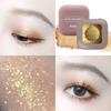 Одноцветный водонепроницаемый перламутровый оттенок теней для век с блестками для макияжа