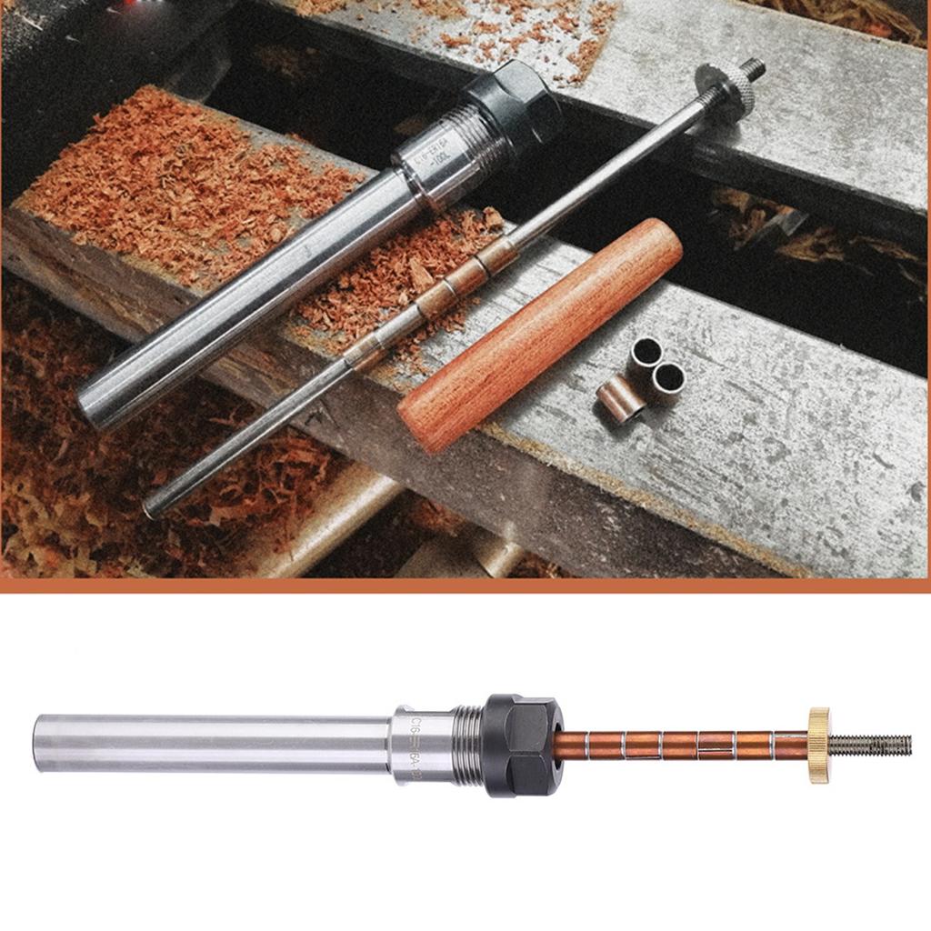 Woodworking Pen Turning Mandrel Lathe Parts Mechanical Accessory ToolStraight Shank