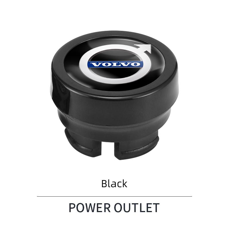 For Volvo Car Cigarette Lighter Plug Cover Decoration DustProof Cap For Volvo ES90 EC40 EX40 EM90 XC90 V90 V60 XC60 V40 S80 S60