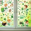 Клевер Гном Ирландия Ст. Украшение на День Святого Патрика Домашняя Вечеринка Статические Наклейки