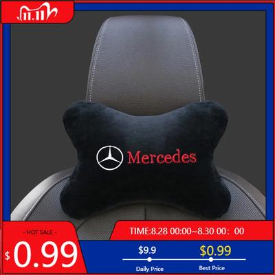 GLC GLB Для Mercedes Benz AMG W203 W206 W220 W205 Smart W211 W212 W201 GLK Автомобильный Подголовник Подушка для Шеи Пена с Памятью Дышащая Голова
