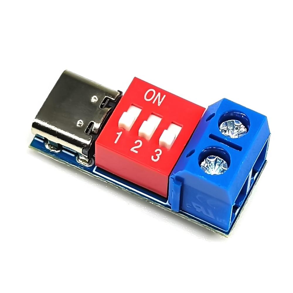 TYPE-C PD Trigger Board Module PD/QC Decoy Board Fast Charge USB Type-c to 5V 9V 12V 20V Charger Power Delivery Boost Module