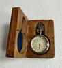 Морские антикварные карманные часы из латуни с коробкой Подарок для случая
