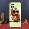 Cute Owl Cartoon For OPPO A17 A77 A58 A78 A98 A15 A5 A9 A96 A76 A16 A54 A74 A94 A52 A72 A79 A57S A53S Case