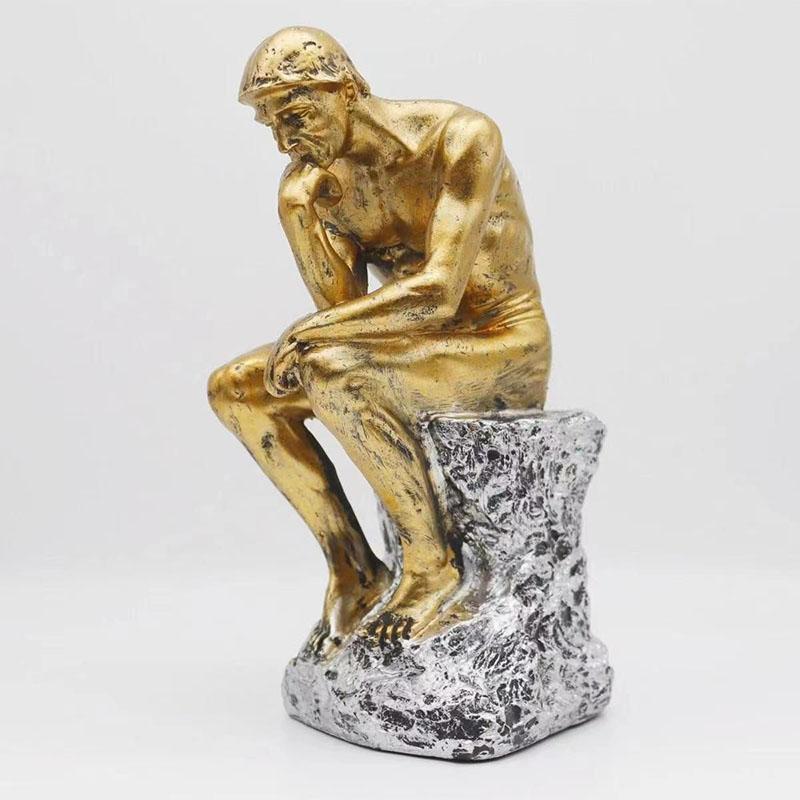 Скандинавский мыслитель Характер Украшения Декор Продвинутый Интеллектуальный Древнегреческий Абстрактный Ретро Статуи Хумана Домашние Настольные Аксессуары